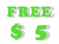 free 5 USD